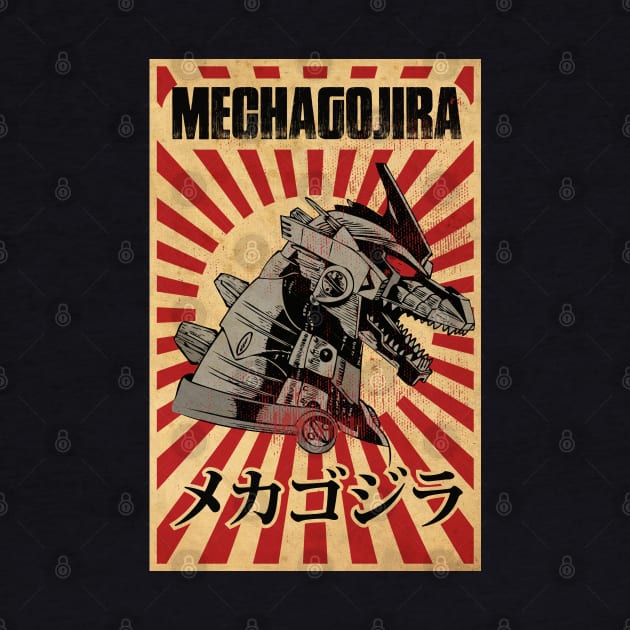 Mecha Gojira Vintage by CTShirts